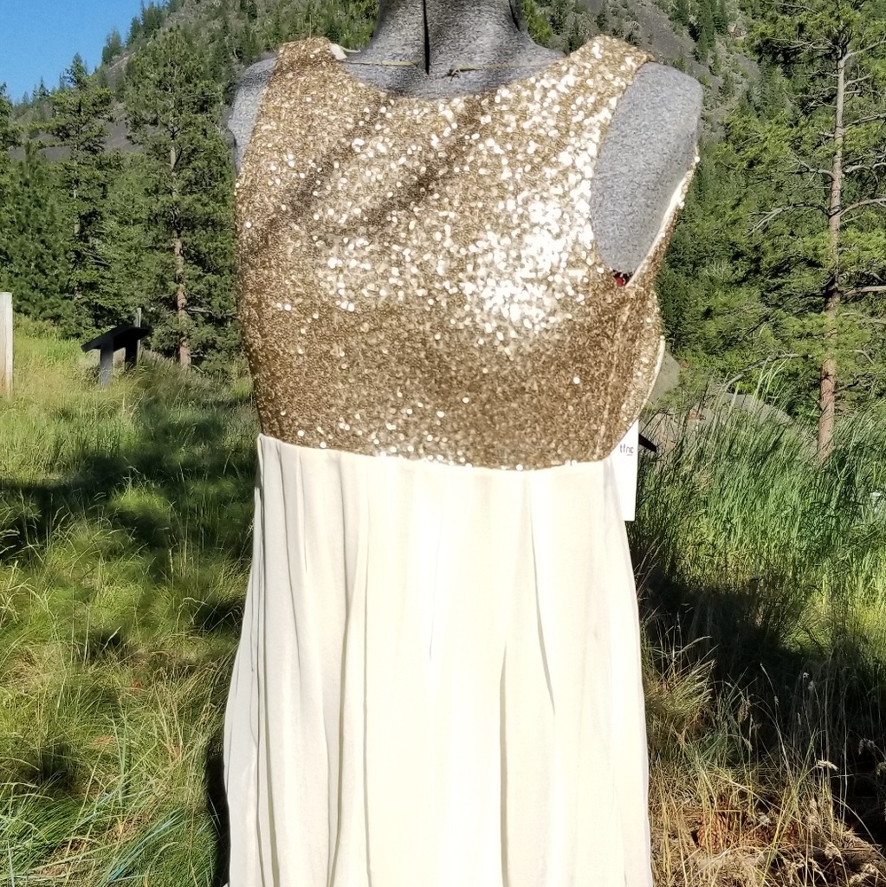 ✨HOST PICK✨ NWT Golden Cocktail Dress - Picture 2 of 5